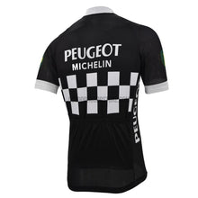 Black Peugeot Michelin Retro Cycling Jersey-cycling jersey-Outdoor Good Store