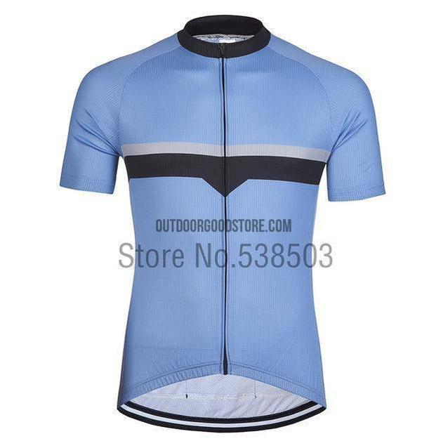 Black Striped Retro Cycling Short Jersey-cycling jersey-Outdoor Good Store