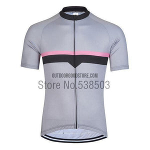 Black Striped Retro Cycling Short Jersey-cycling jersey-Outdoor Good Store