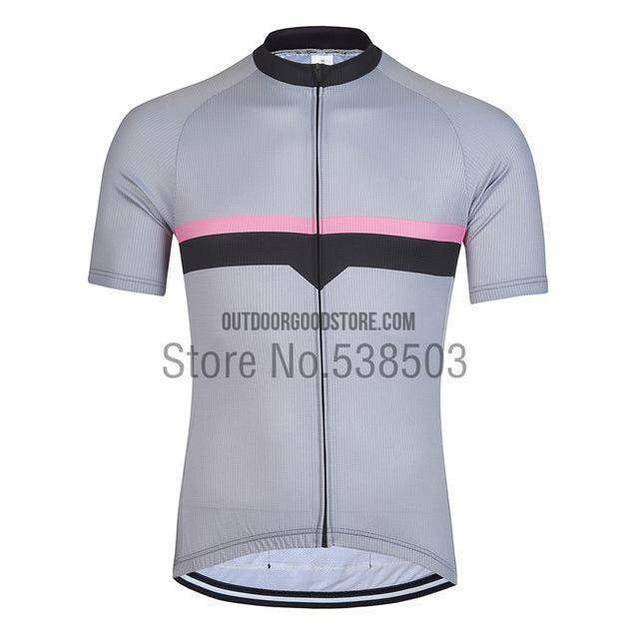 Black Striped Retro Cycling Short Jersey-cycling jersey-Outdoor Good Store