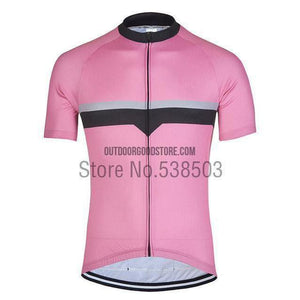 Black Striped Retro Cycling Short Jersey-cycling jersey-Outdoor Good Store