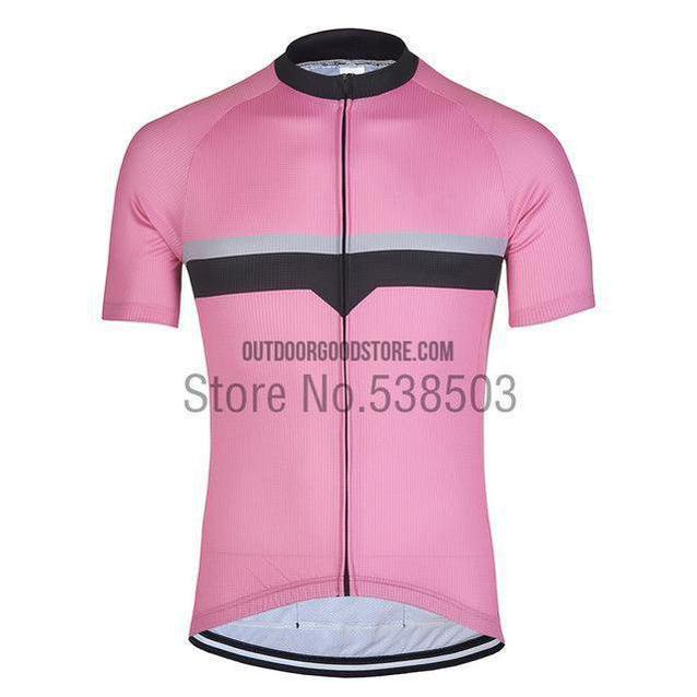 Black Striped Retro Cycling Short Jersey-cycling jersey-Outdoor Good Store
