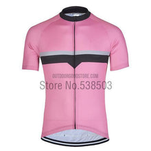 Black Striped Retro Cycling Short Jersey-cycling jersey-Outdoor Good Store