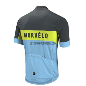 Blue Green Retro Cycling Jersey-cycling jersey-Outdoor Good Store