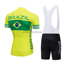 Brazil Brasil Pro Retro Short Cycling Jersey Kit-cycling jersey-Outdoor Good Store