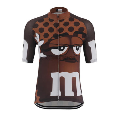 Brown M&M Retro Cycling Jersey-cycling jersey-Outdoor Good Store