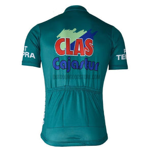 CLAS Green Retro Cycling Jersey-cycling jersey-Outdoor Good Store