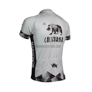 California Republic Bear Retro Cycling Jersey-cycling jersey-Outdoor Good Store