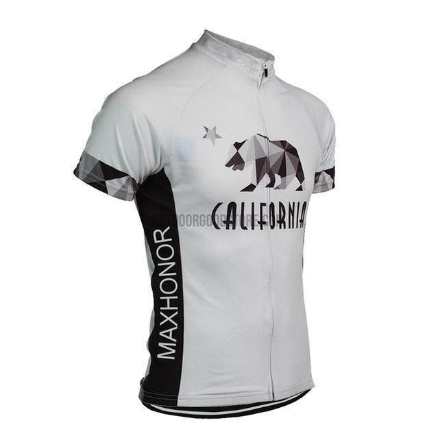 California Republic Bear Retro Cycling Jersey-cycling jersey-Outdoor Good Store