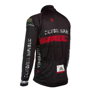 California Republic Long Sleeve Cycling Jersey-cycling jersey-Outdoor Good Store