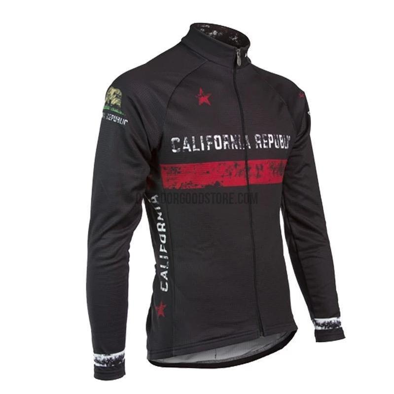 California Republic Long Sleeve Cycling Jersey-cycling jersey-Outdoor Good Store