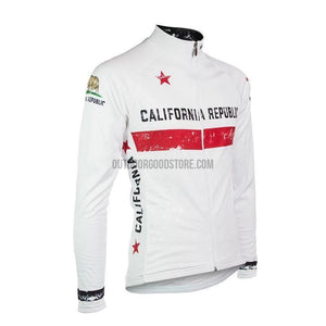California Republic Long Sleeve Cycling Jersey-cycling jersey-Outdoor Good Store