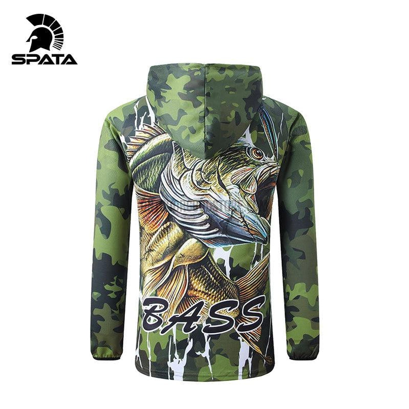 Camouflage Green Bass Fish Zipper Jacket Pants Set – Outdoor Good Store