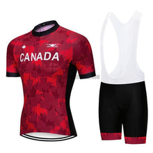 Canada Cycling Pro Retro Short Cycling Jersey Kit-cycling jersey-Outdoor Good Store