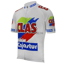 Clas Cajastur Retro Cycling Jersey-cycling jersey-Outdoor Good Store