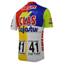 Clas Cajastur Seur Retro Cycling Jersey-cycling jersey-Outdoor Good Store