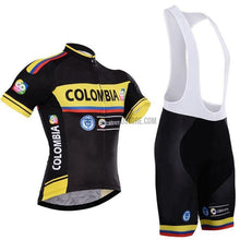 Colombia Black Pro Retro Short Cycling Jersey Kit-cycling jersey-Outdoor Good Store