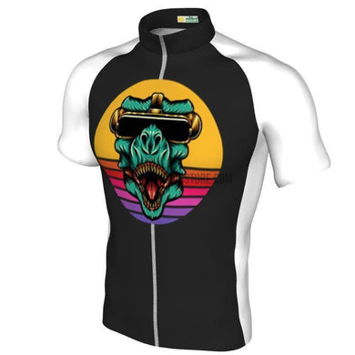 Cool T-Rex Dinosaur Monster Cycling Jersey (Customizable)-cycling jersey-Outdoor Good Store
