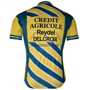 Credit Agriocole Reydel Delcroix Retro Cycling Jersey-cycling jersey-Outdoor Good Store