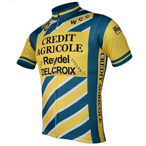 Credit Agriocole Reydel Delcroix Retro Cycling Jersey-cycling jersey-Outdoor Good Store