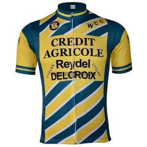 Credit Agriocole Reydel Delcroix Retro Cycling Jersey-cycling jersey-Outdoor Good Store