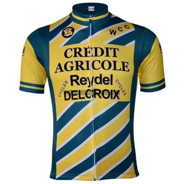 Credit Agriocole Reydel Delcroix Retro Cycling Jersey-cycling jersey-Outdoor Good Store