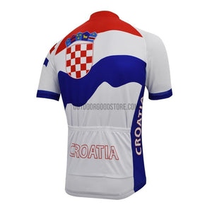 Croatia Flag Country Retro Cycling Jersey-cycling jersey-Outdoor Good Store