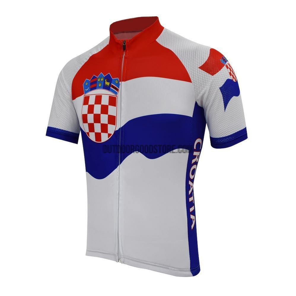 Croatia Flag Country Retro Cycling Jersey-cycling jersey-Outdoor Good Store