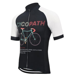 Cycopath Definition Funny Bike Retro Cycling Jersey (Customizable)-cycling jersey-Outdoor Good Store