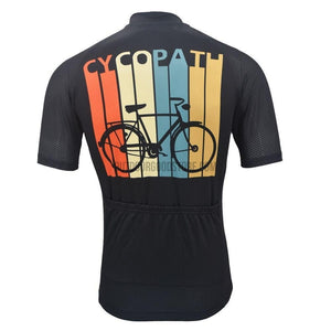 Cycopath V2 Funny Bike Retro Cycling Jersey (Customizable)-cycling jersey-Outdoor Good Store