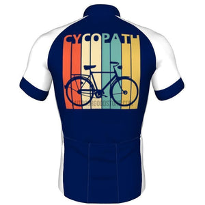 Cycopath V2 Funny Bike Retro Cycling Jersey (Customizable)-cycling jersey-Outdoor Good Store