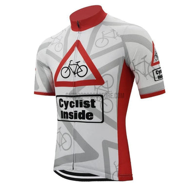 Cylist Inside Safety Retro Cycling Jersey-Cycling Jerseys-Outdoor Good Store