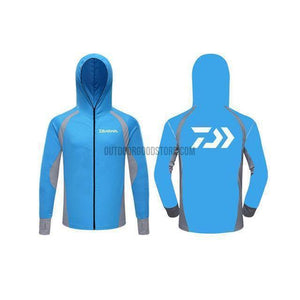 DAIWA Full Zip Long Sleeve Fishing Jersey-fishing jersey-Outdoor Good Store