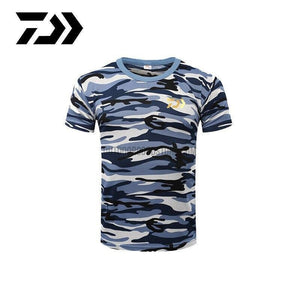 New Shirt Daiwa Fishing Logo Black/Navy/Grey/White T-Shirt Size S