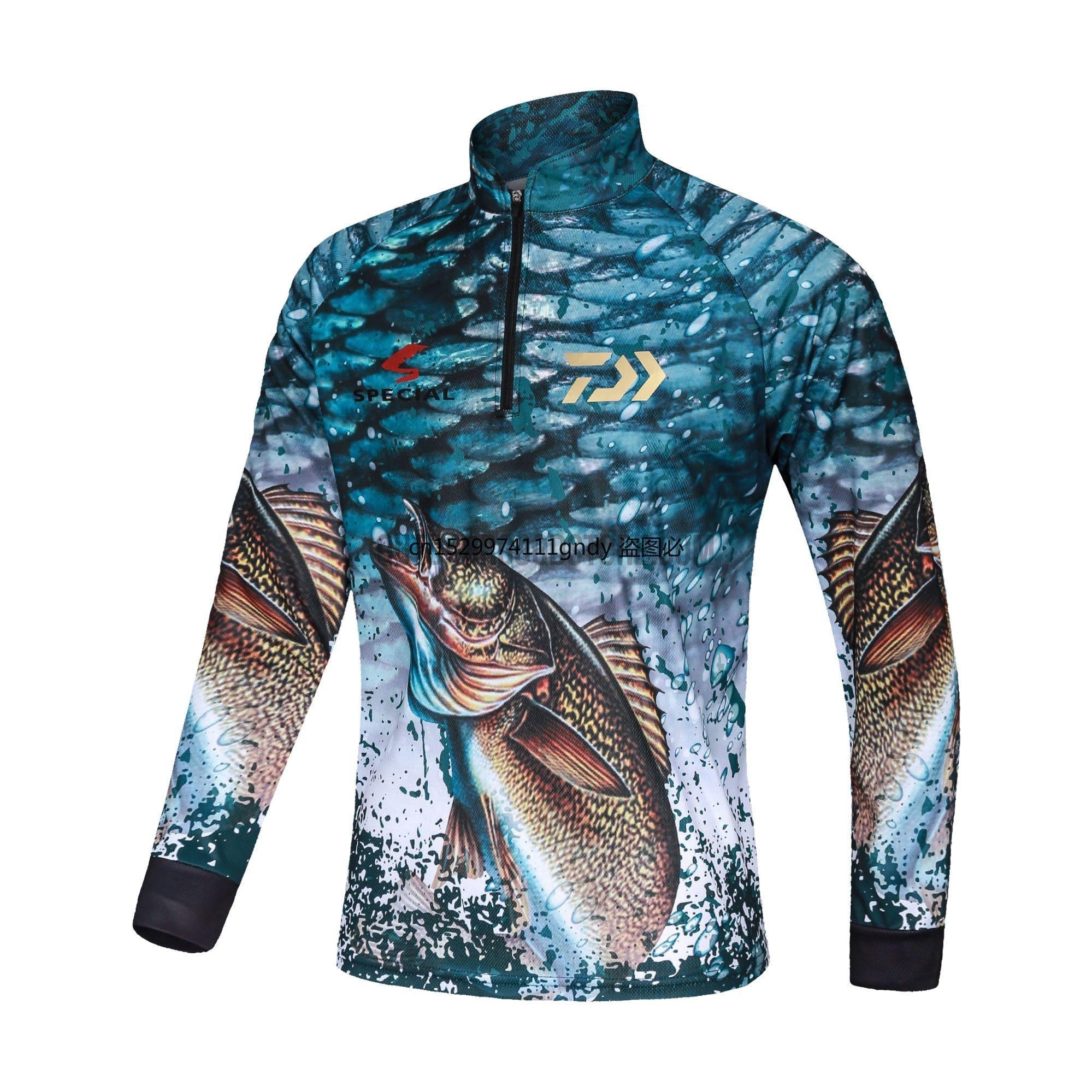 DAIWA Special Blue Bass Carp Fishing Jersey Shirt – Outdoor Good Store