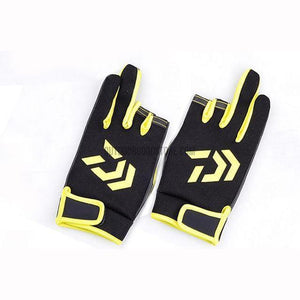 Daiwa 3/5 Fingerless Anti-Slip Fishing Gloves-Outdoor Good Store