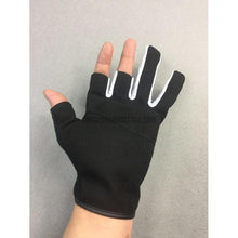 Daiwa 3/5 Fingerless Anti-Slip Leather Fishing Gloves-Outdoor Good Store