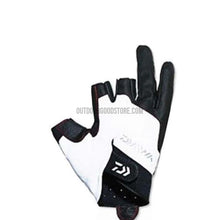 Daiwa 3/5 Fingerless Leather Fishing Gloves-Outdoor Good Store