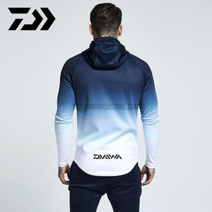 Daiwa Long Sleeve Hooded Gradient Fishing Jersey Light Jacket-Fishing Clothings-Outdoor Good Store