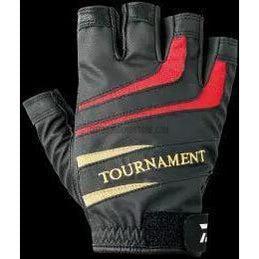 Daiwa Tournament 3/5 Fingerless Anti-Slip Leather Fishing Gloves-Outdoor Good Store