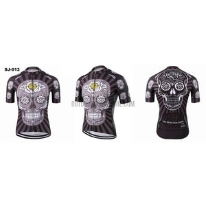 Day of Dead Skull Wolf USA Spain France Russia Cycling Jersey-cycling jersey-Outdoor Good Store