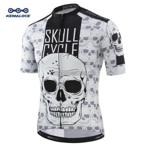 Day of Dead Skull Wolf USA Spain France Russia Cycling Jersey-cycling jersey-Outdoor Good Store