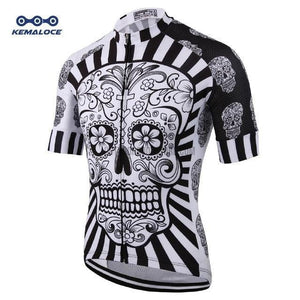 Day of Dead Skull Wolf USA Spain France Russia Cycling Jersey-cycling jersey-Outdoor Good Store
