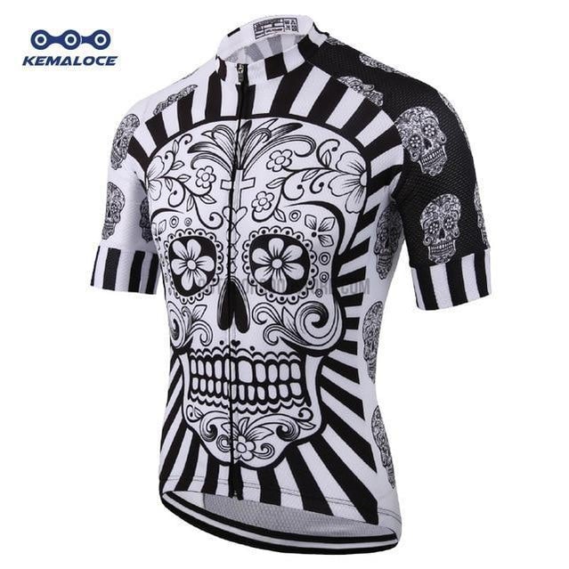 Day of Dead Skull Wolf USA Spain France Russia Cycling Jersey-cycling jersey-Outdoor Good Store