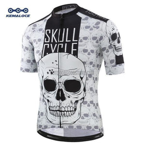 Day of Dead Skull Wolf USA Spain France Russia Cycling Jersey-cycling jersey-Outdoor Good Store