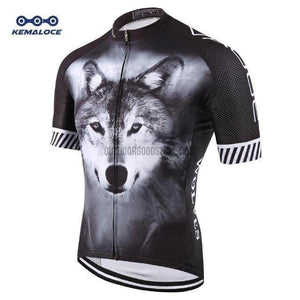 Day of Dead Skull Wolf USA Spain France Russia Cycling Jersey-cycling jersey-Outdoor Good Store