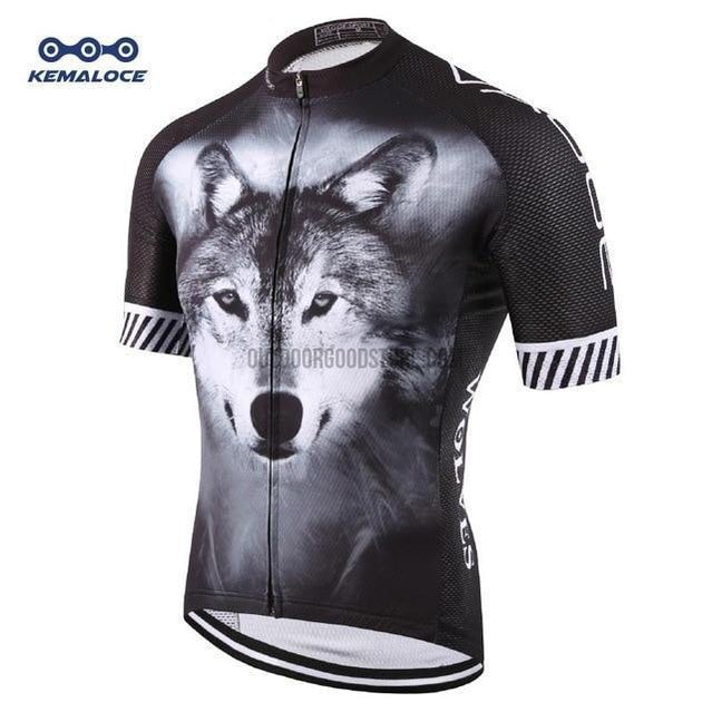 Day of Dead Skull Wolf USA Spain France Russia Cycling Jersey-cycling jersey-Outdoor Good Store
