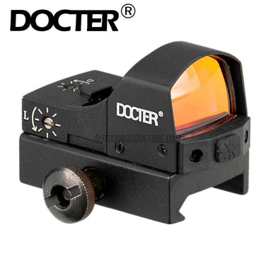 Docter Tactical Red Dot Mini Holographic Sight Compact Adjustable Brightness Micro Reflex-Riflescopes-Outdoor Good Store