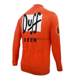 Duff Beer Long Sleeve Cycling Jersey-cycling jersey-Outdoor Good Store