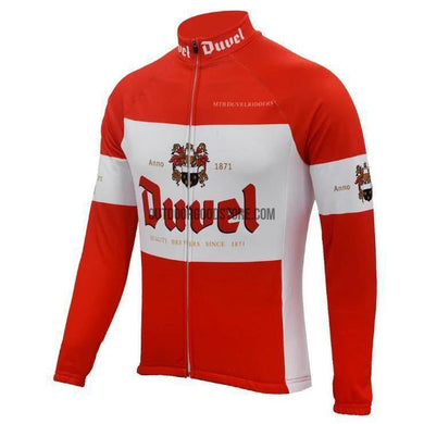 Duvel Beer Long Sleeve Cycling Jersey-cycling jersey-Outdoor Good Store